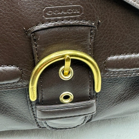 COACH MAHOGANY CAMPBELL LEATHER BELLE CARRYALL/HANDBAG Comes with COA - Picture 4 of 13